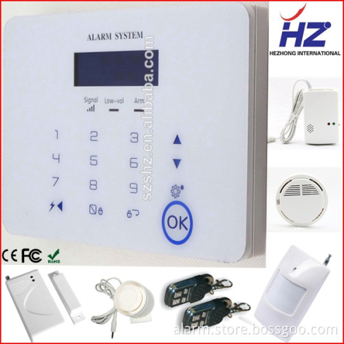 Touch keypad LCD display GSM 315MHZ/433MHZ for option wireless home alarm